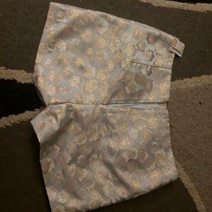 Shorts with golden flowers